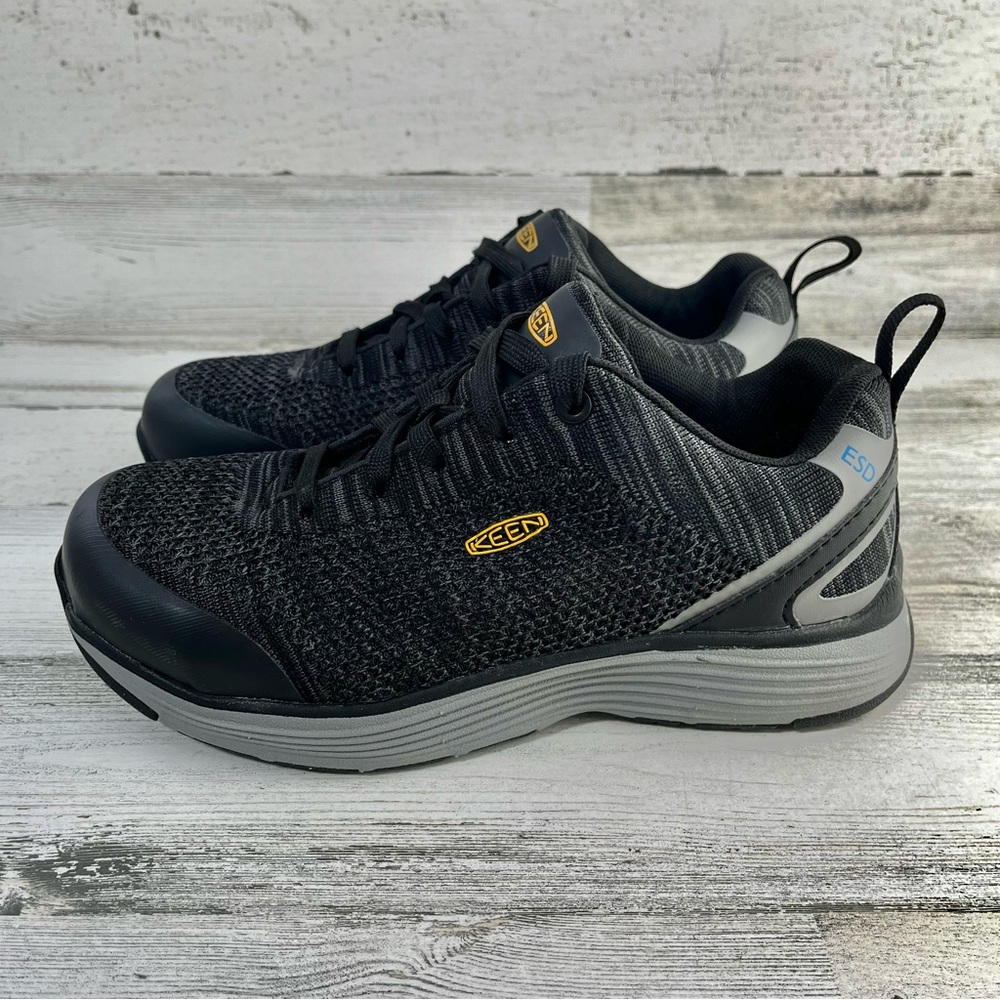KEEN Sparta Black Alloy Toe Womens ASTM Utility Shoes 7